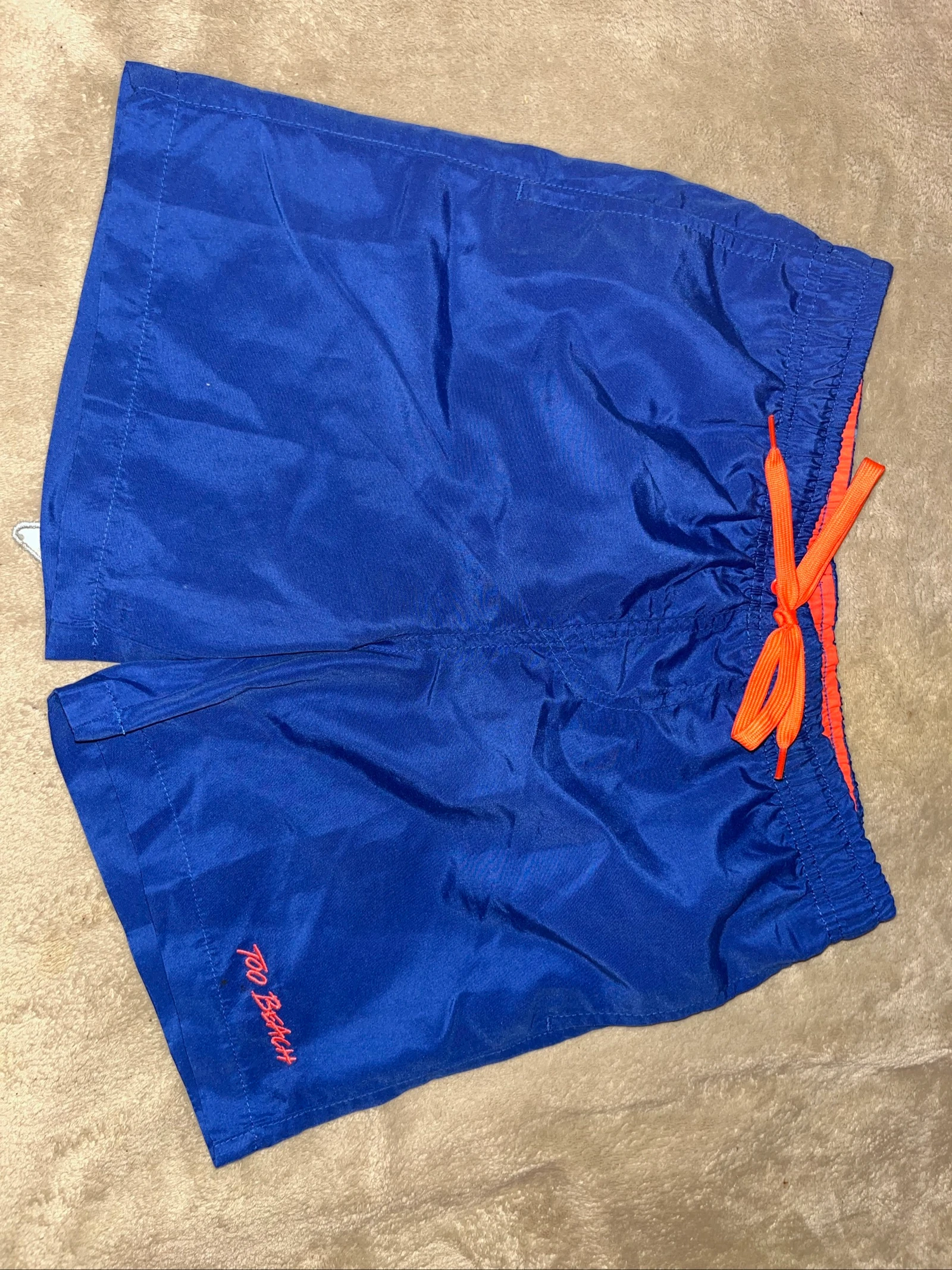 Maillot de bain garçon 12 ans bleu et orange neuf